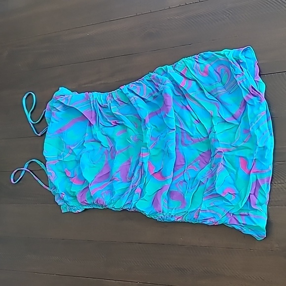 NWT WeWoreWhat Ronnie Draped Viscose Mini Dress retail $195 Size M - Picture 6 of 10